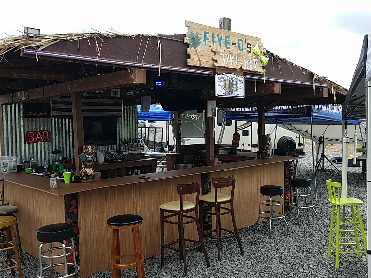 tiki bar FiveO's Tiki Foundation